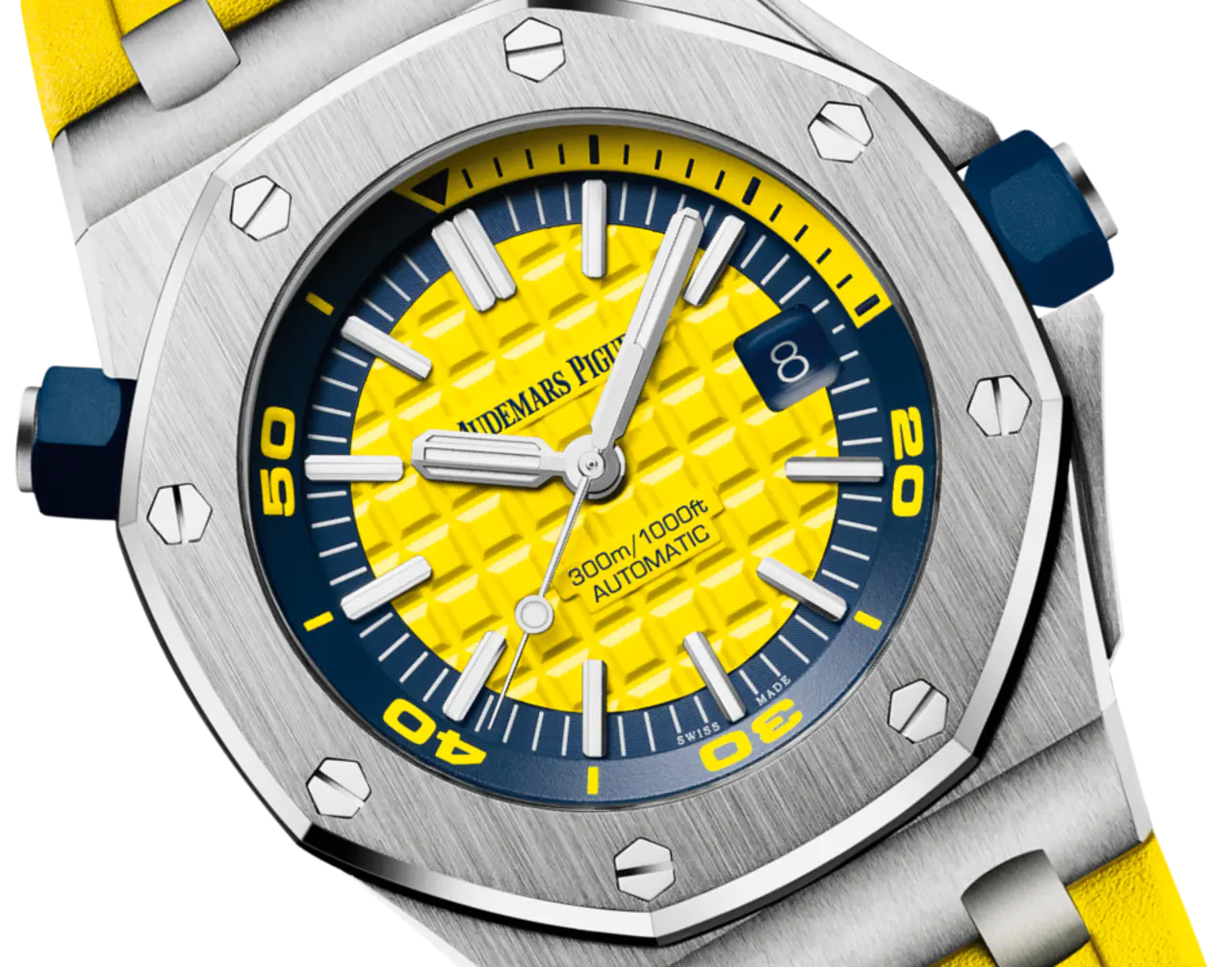 Audemars Piguet OFFSHORE DIVER Yellow Dial 42mm 15710ST.OO.A051CA.01 - Image 2