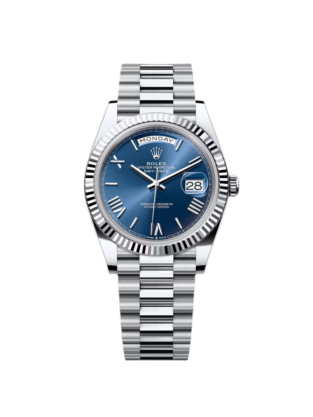Rolex Day-Date President 40mm Blue Roman Dial 228236-0007