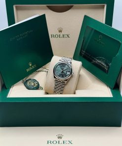 Alternative view of Rolex Datejust m278240-0011/0012 31mm Green Stick Domed Bezel Oyster Oystersteel