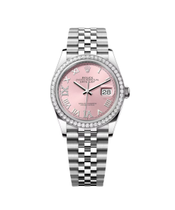 Rolex Datejust 36mm 126284 Pink Dial Jubilee Bracelet