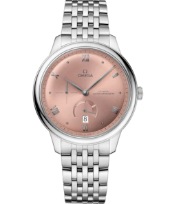 Omega De Ville Prestige 41 mm Pink Dial Stainless Steel Bracelet 434.10.41.21.10.001
