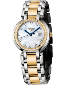 Longines Women's L81125976 PrimaLuna 18kt Yellow Gold Diamond Two-Tone Stainless Steel Watch