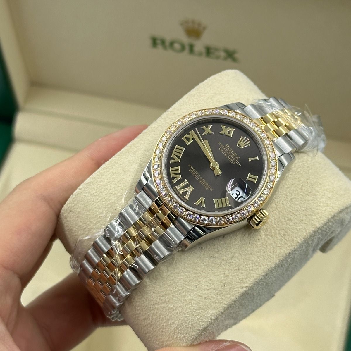 Rolex Datejust m278383RBR-0017/0018 31mm Dark Grey Dial Oyster Bracelet - Image 7
