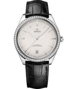 Omega De Ville Trésor 40mm Silver Dial with Diamonds Stainless Steel Strap 435.18.40.21.02.001