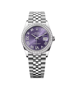 Rolex Datejust 36mm 126284 Aubergine Dial Jubilee Bracelet