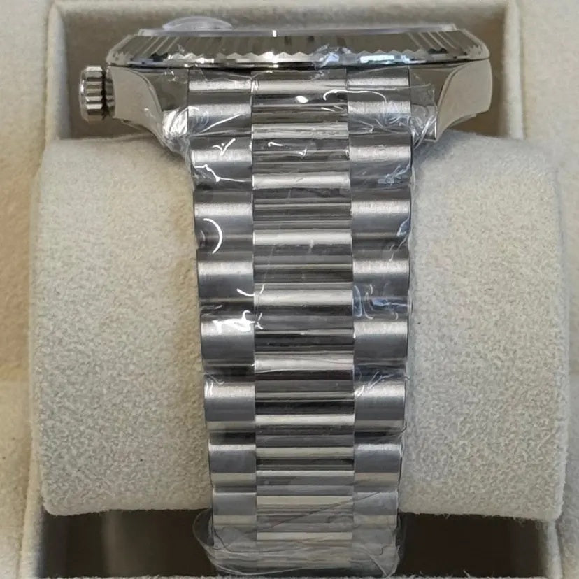 Rolex Day-Date President 40mm Platinum Meteorite Diamond Baguette Dial - 228236 - Image 6