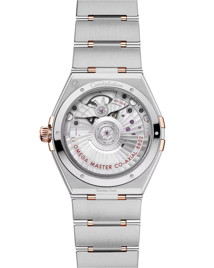 Omega Constellation 34mm Brown Dial with Diamonds Stainless Steel Sedna�?18k Rose Gold Bracelet 131.20.34.20.63.001 - Image 4