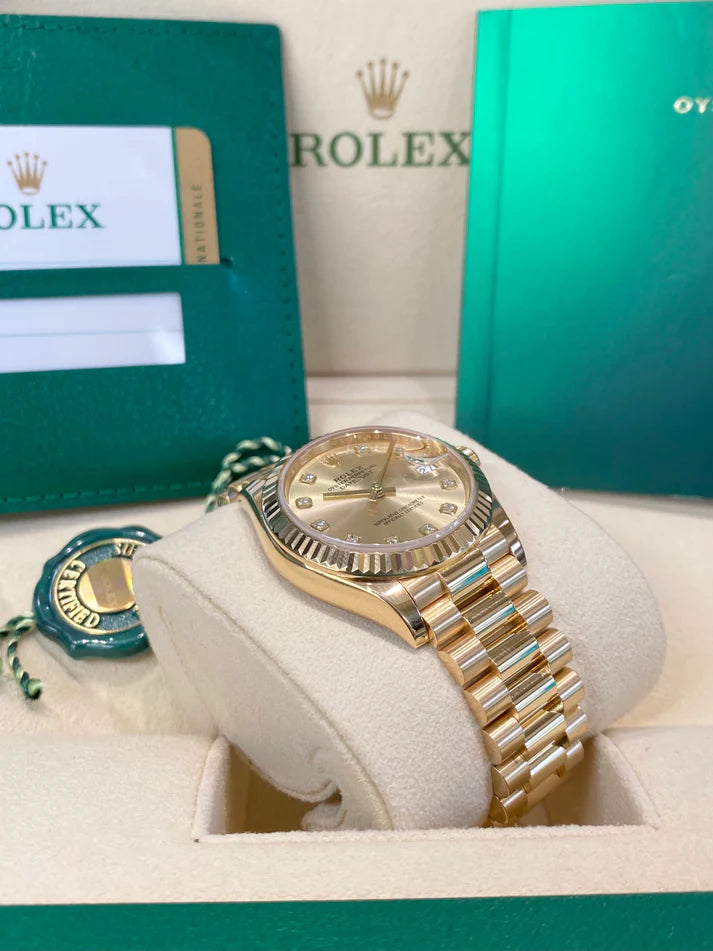 Rolex Datejust m278278-0009 Champagne 31mm Dial President Bracelet Watch - Image 5