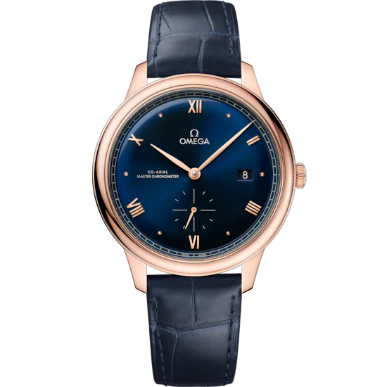 Omega De Ville Prestige 41 mm Blue Dial Sedna�?18k Rose Gold Strap 434.53.41.20.03.001
