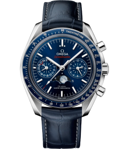 Omega Speedmaster Moonphase Blue Dial 44.25mm Stainless Steel Strap 304.33.44.52.03.001