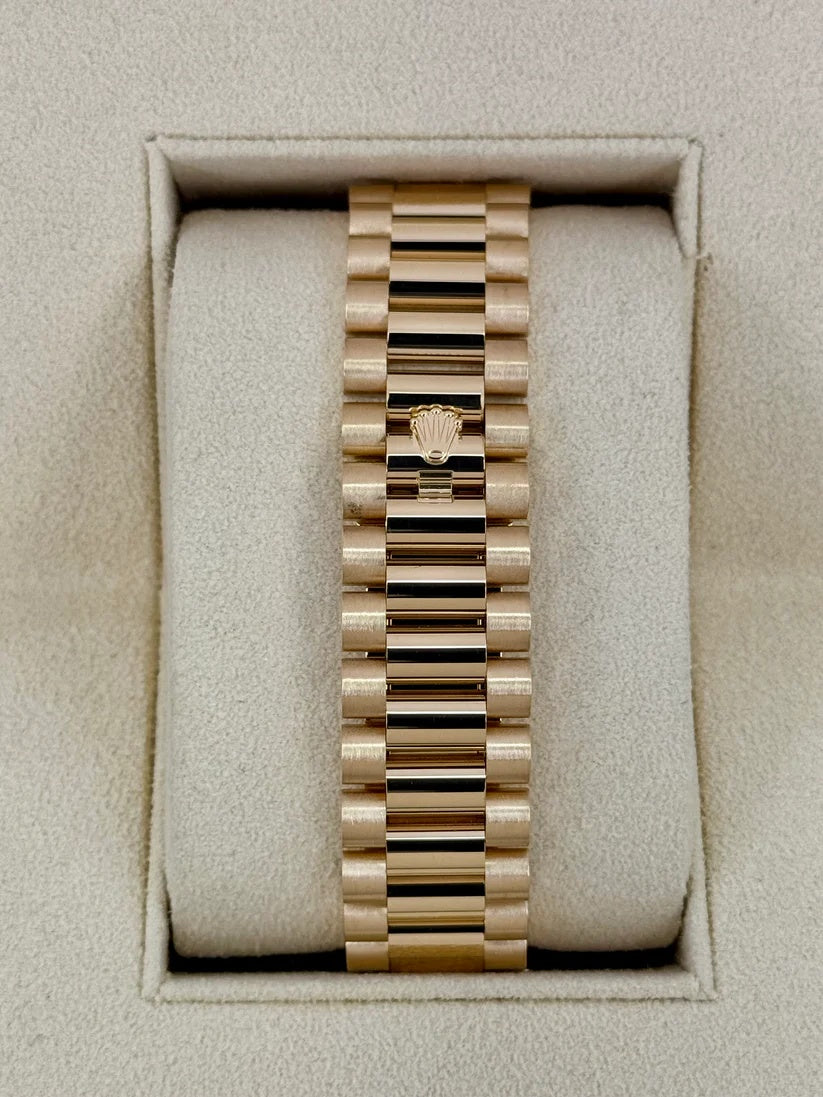 Rolex Day-Date 40mm Yellow Gold President Mother of Pearl Diamond Baguette Dial - 228238 - Image 6