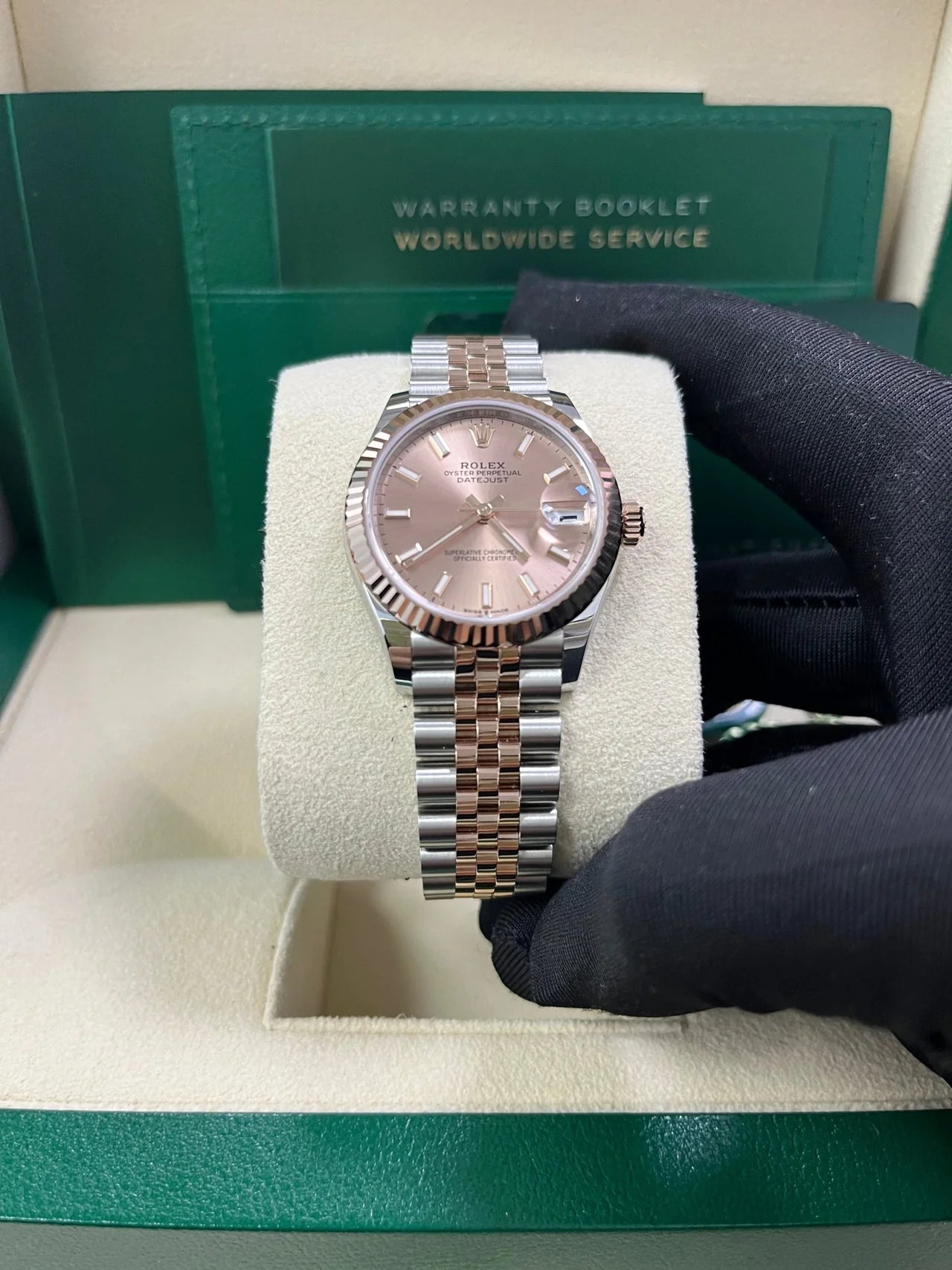 Rolex Lady-Datejust 28mm 279171 Sundust Index Oyster Stainless Steel and Rose Gold - Image 6