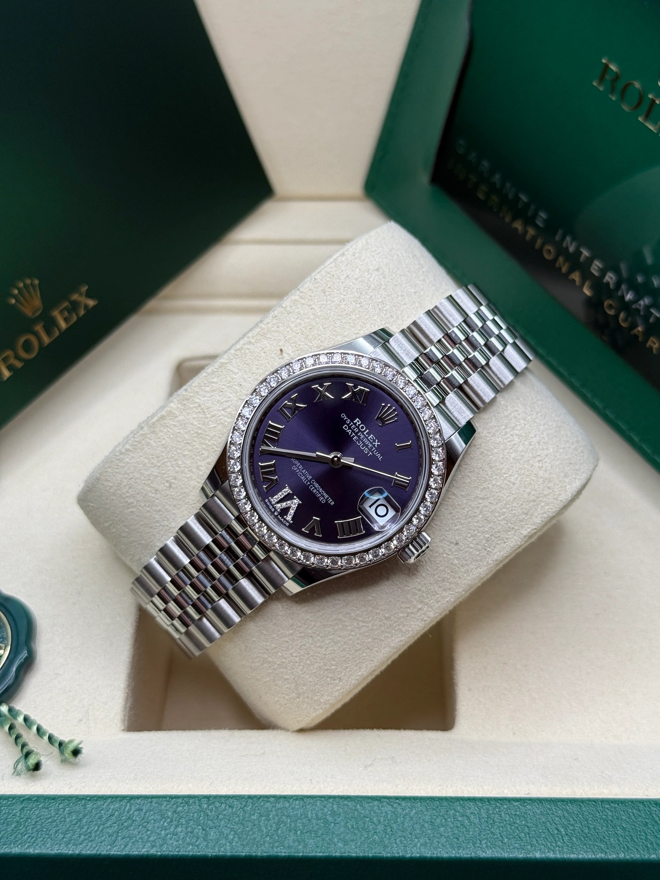 Rolex Datejust m278384RBR-0029/0030 Aubergine 31mm Dial Jubilee Watch - Image 7
