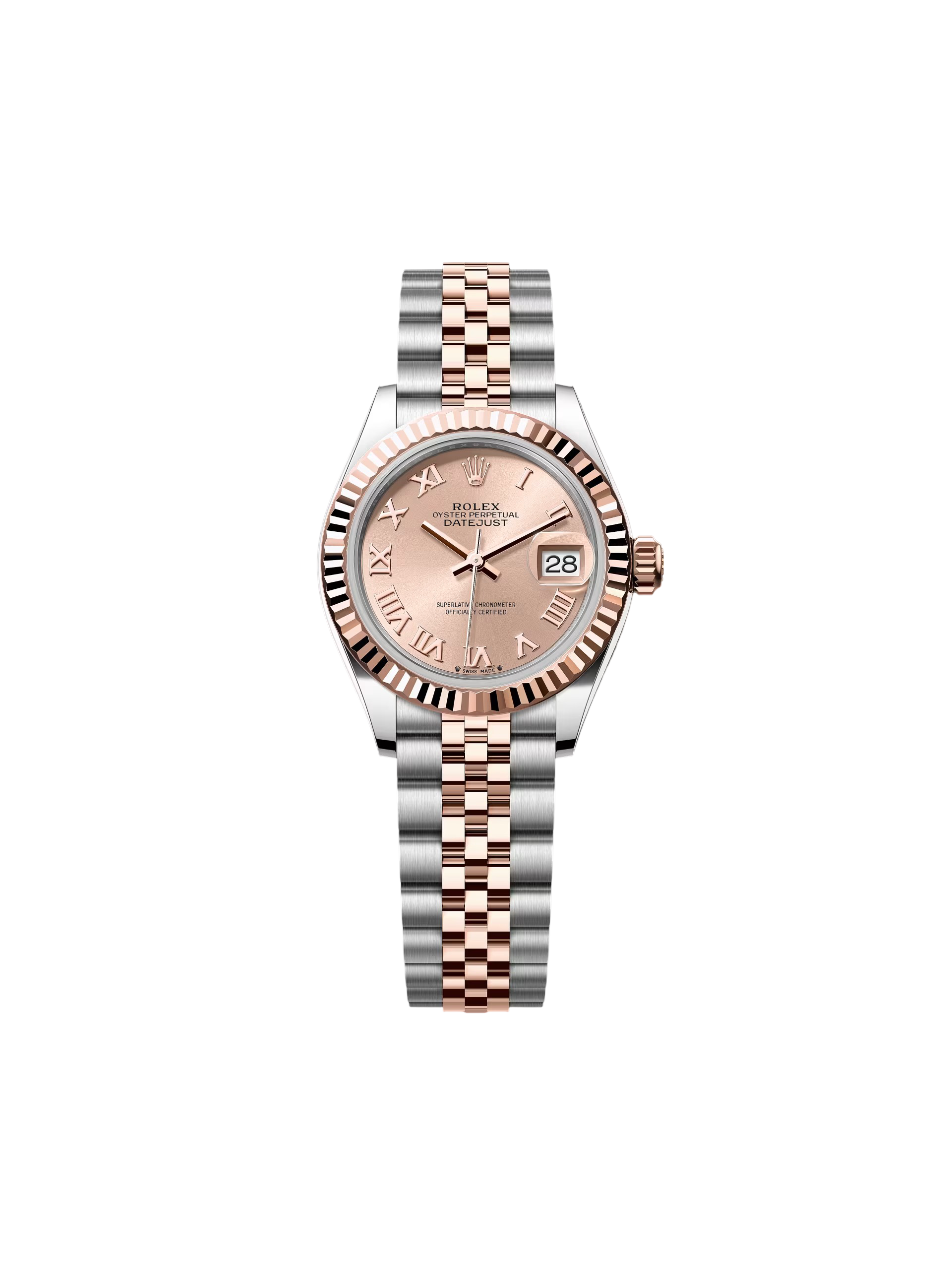 Rolex Lady-Datejust 28mm 279171 Pink Roman Oyster Stainless Steel and Rose Gold - Image 5