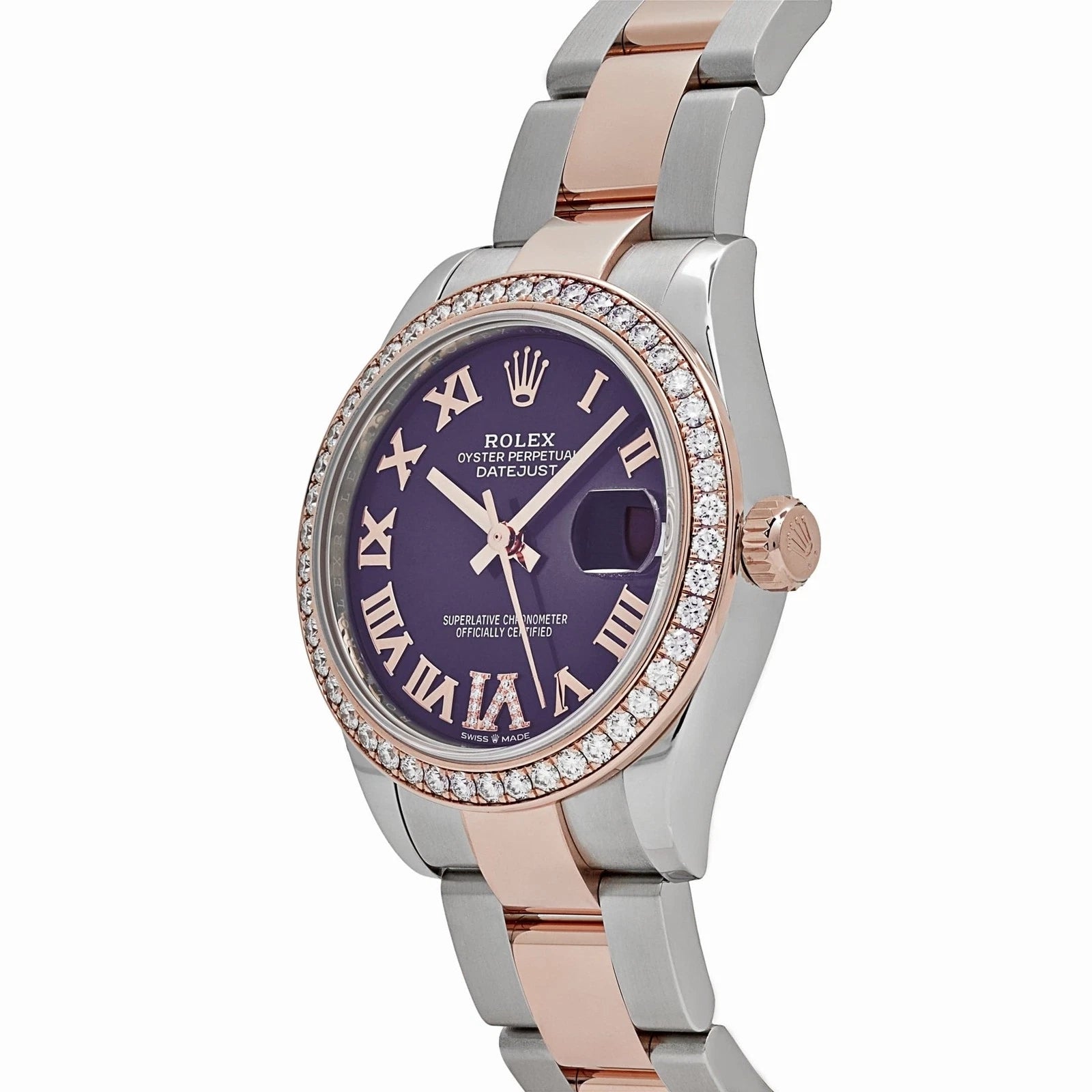 Rolex Datejust m278381-0015/0016 Aubergine Roman Dial 31mm Oyster Bracelet - Image 8