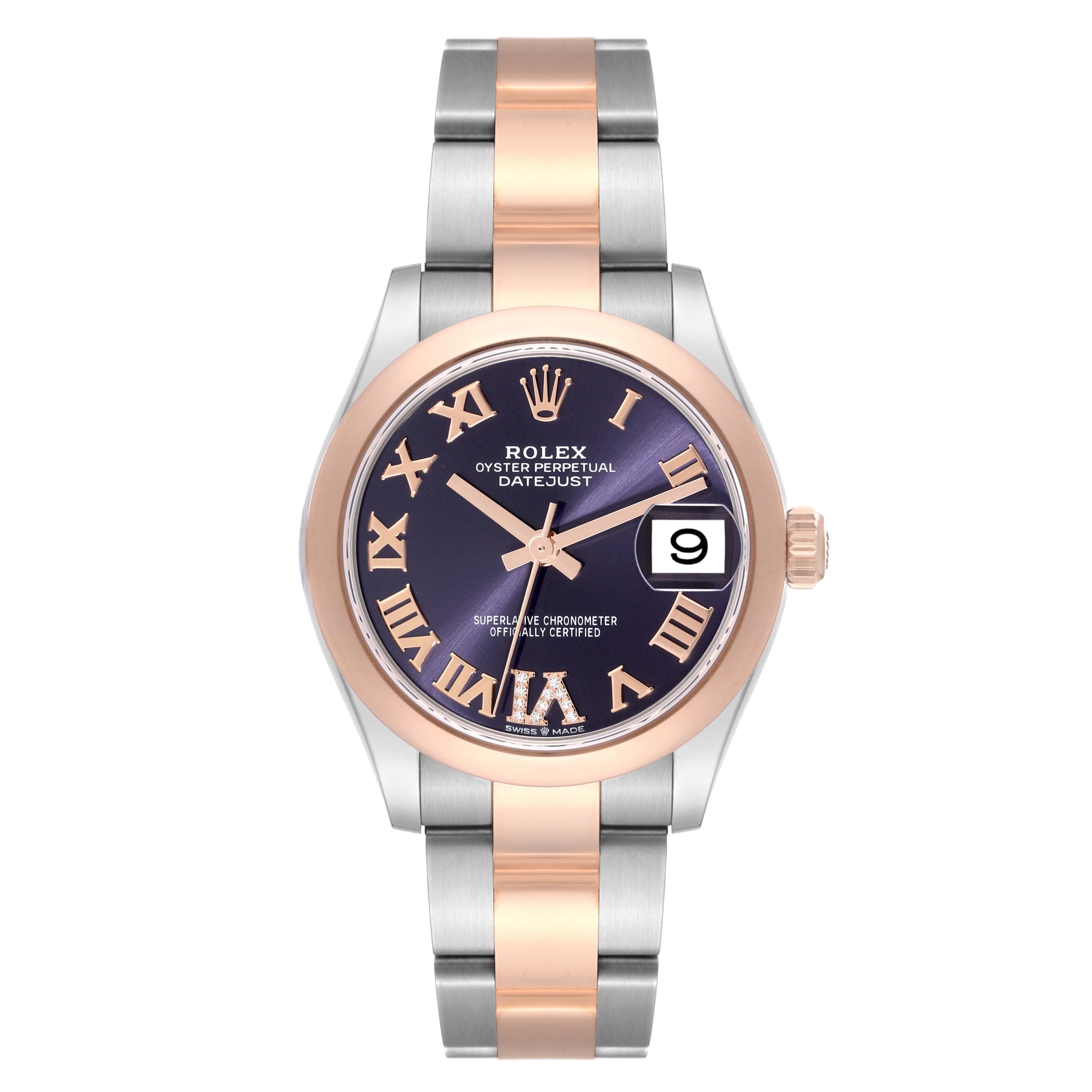 Rolex Datejust m278241-0019/0020 Aubergine 31mm Dial Oyster Bracelet Watch - Image 3