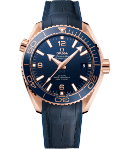 Omega Seamaster Planet Ocean 600M 43.5mm Blue Dial Sedna�?18k Rose Gold Strap 215.63.44.21.03.001