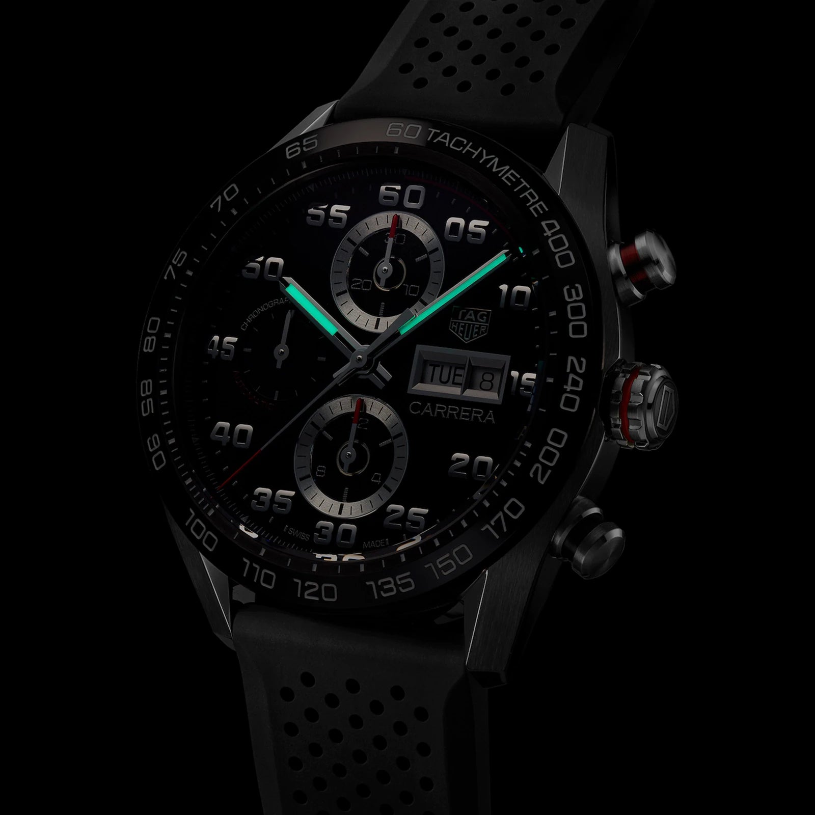 TAG Heuer Carrera 44mm Mens Watch Rubber CBN2A1AA.FT6228 - Image 3