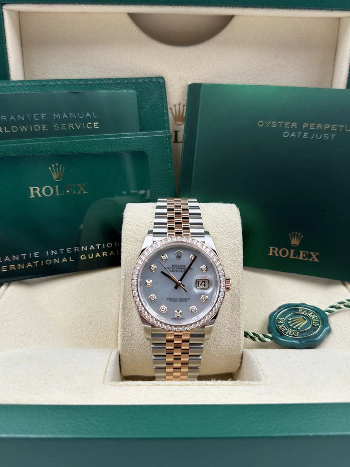 Rolex Datejust 36mm 126281 Mother-of-Pearl Dial Jubilee Bracelet - Image 10