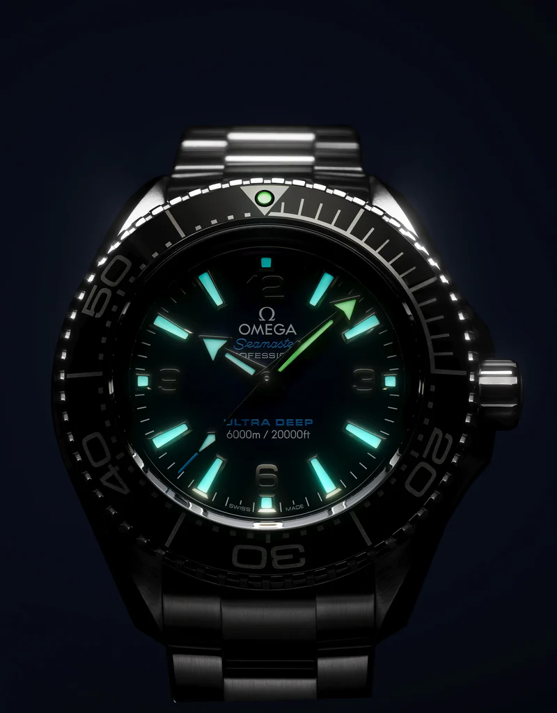 Omega Seamaster Planet Ocean 6000M 45.5mm Blue Dial O‑MEGASTEEL Bracelet 215.30.46.21.03.001 - Image 8