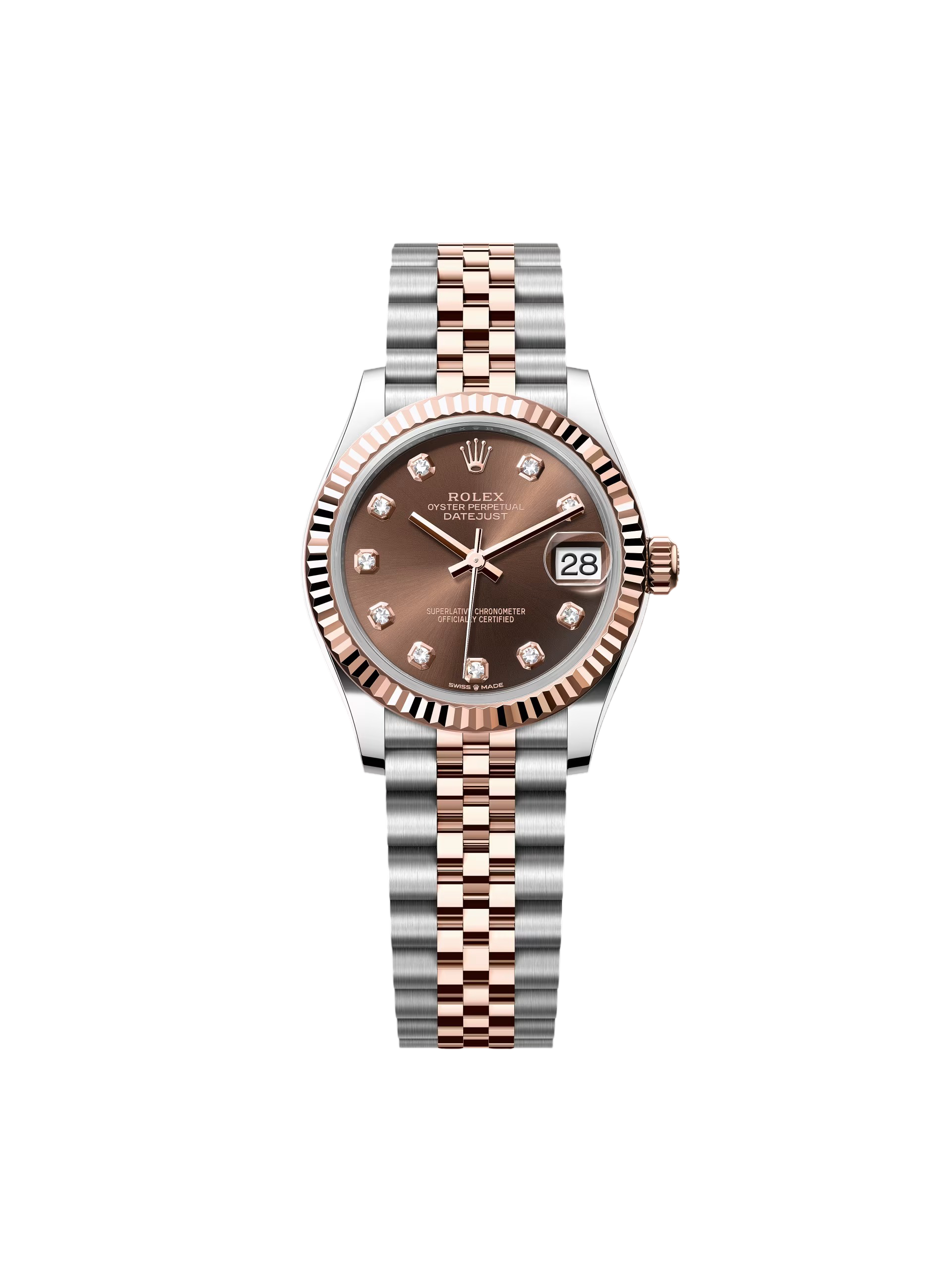 Rolex Datejust m278271-0027/0028 Chocolate 31mm Dial Oyster Bracelet Watch - Image 2