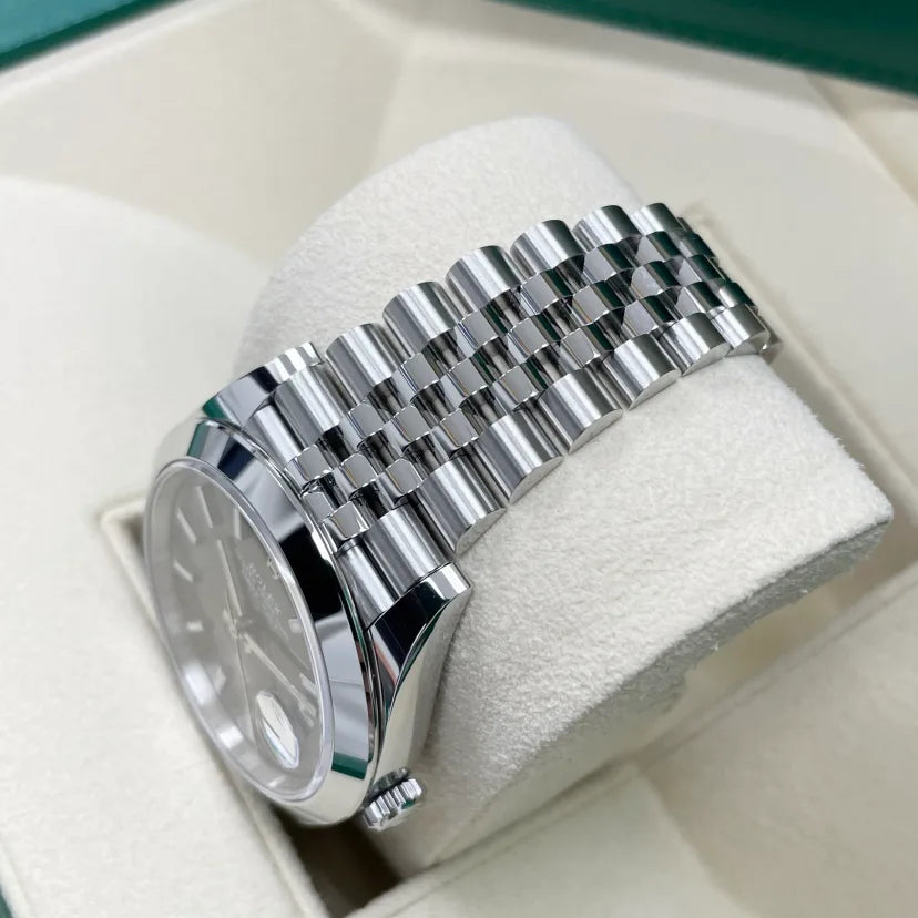 Rolex Datejust 41mm 126300 Slate Index Jubilee Stainless Steel Watch - Image 4