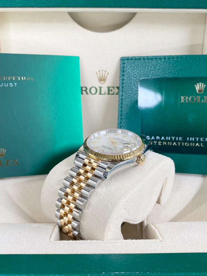 Rolex Datejust 36mm 126233 MOP Diamond Dial Jubilee Two-Tone Bracelet Watch - Image 6