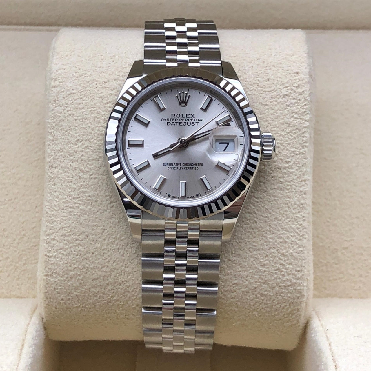 Rolex Lady-Datejust 28mm 279174 Silver Dial Oyster Bracelet - Image 2