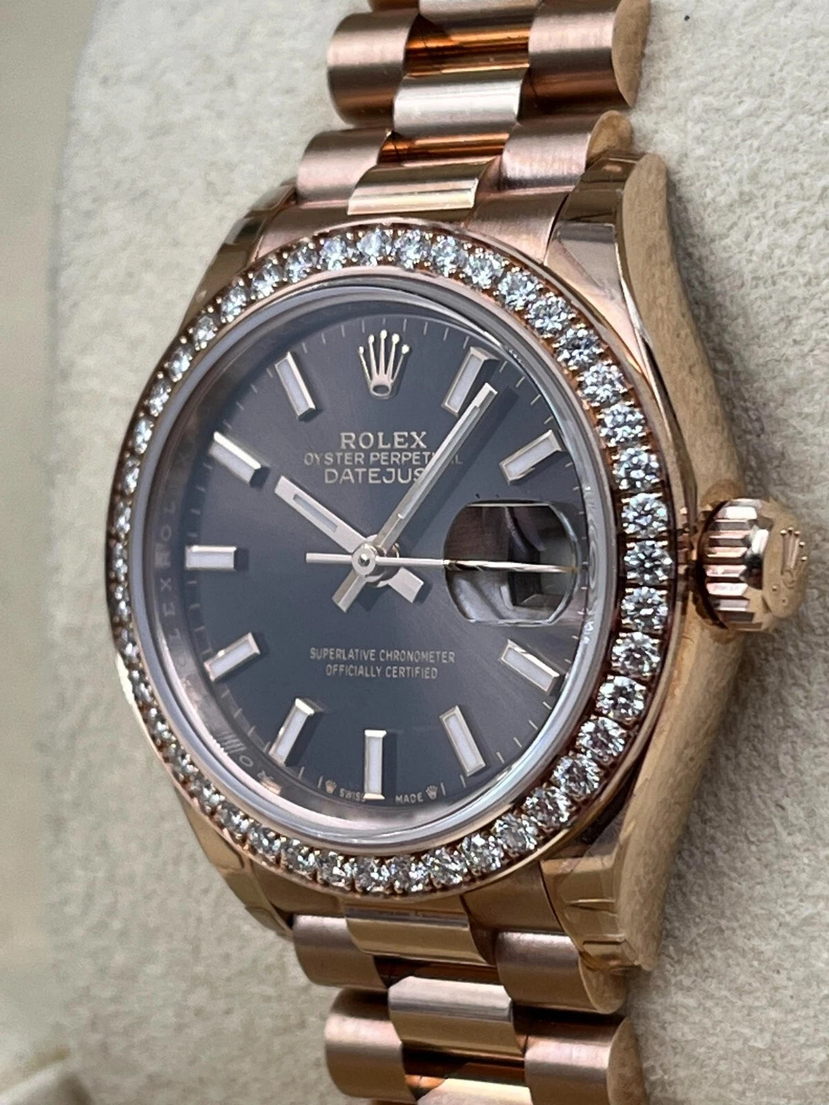 Rolex Lady-Datejust 28mm 279135RBR Chocolate Dial Jubilee Bracelet - Image 5