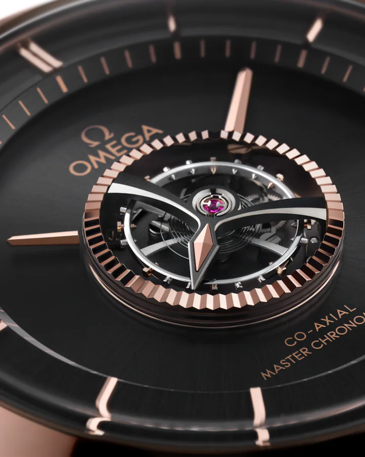 Omega De Ville Tourbillon 43mm Black Dial Sedna�?18k Rose Gold and Canopus Gold�?Strap 529.53.43.22.01.001 - Image 2