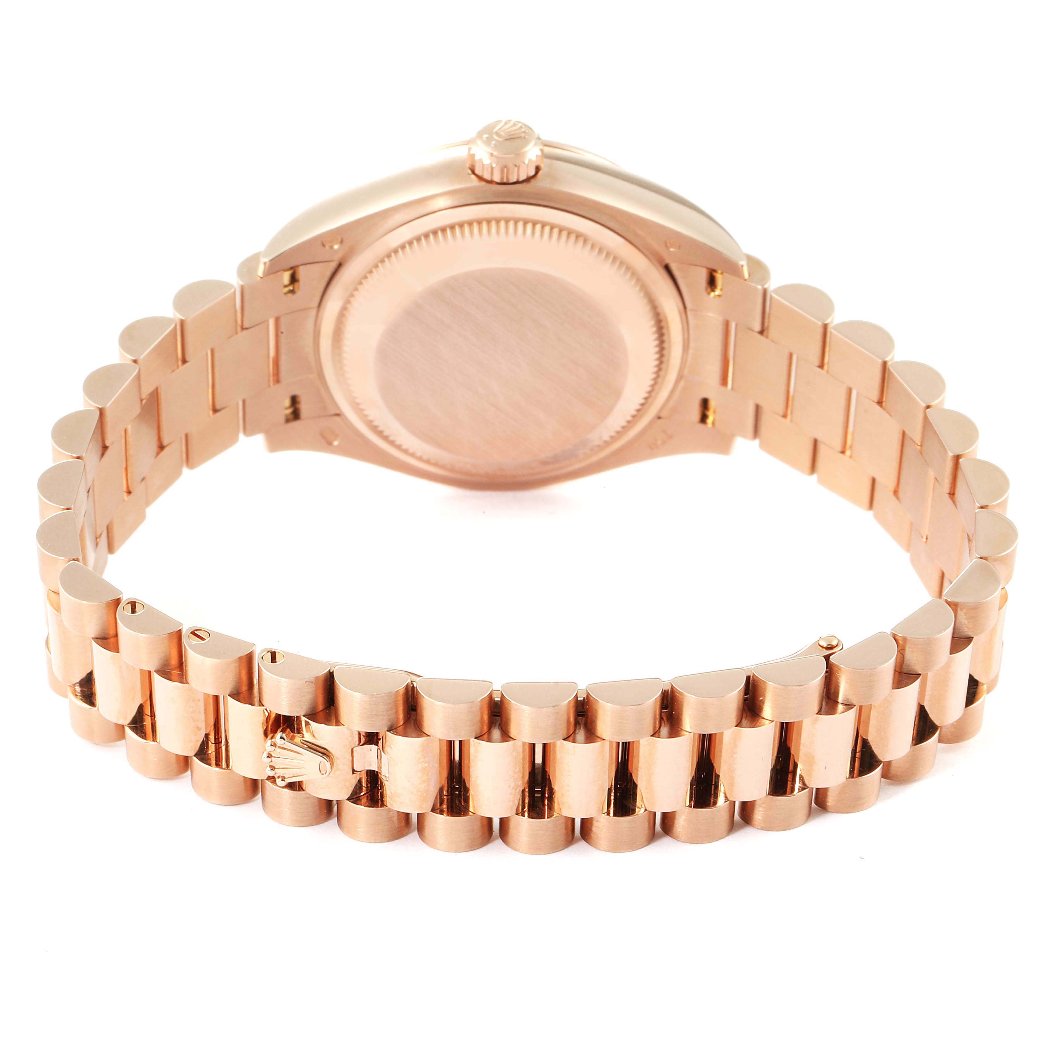 Rolex Lady-Datejust 28mm 279175 Rose Dial President Everose Gold - Image 9