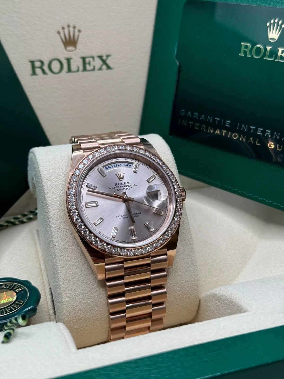 Rolex Day-Date 40mm Sundust Diamonds Dial 228345rbr-0007 - Image 3