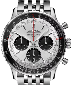 Alternative view of Breitling AB0138241G1A1 Navitimer B01 Silver Dial - Νew