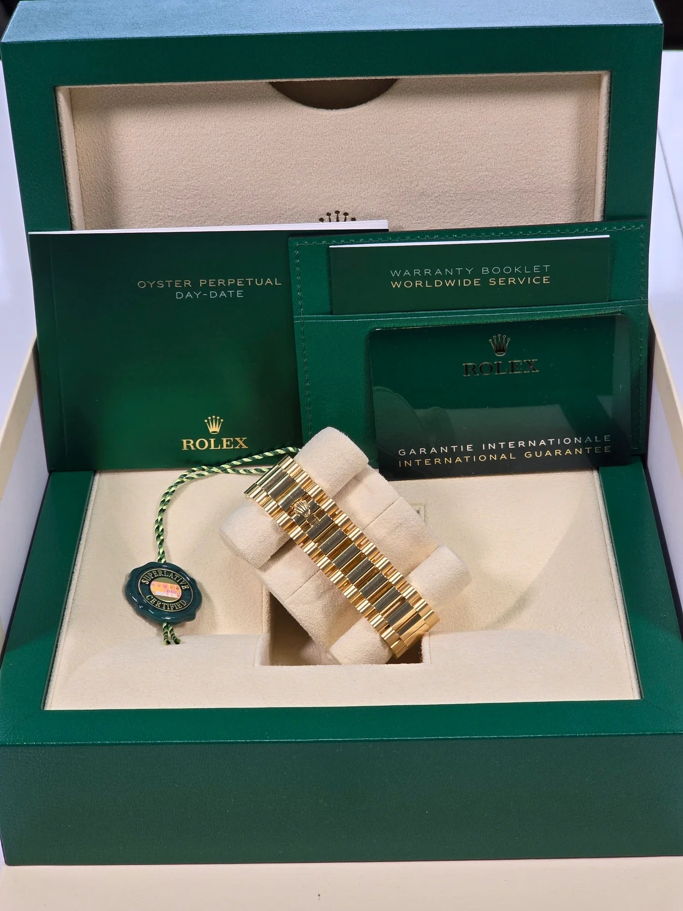 Rolex Day-Date President 40mm Yellow Gold Silver Index Dial - 228238 - Image 7