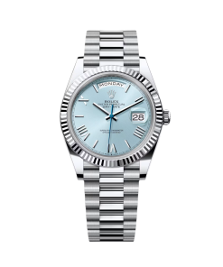 Rolex  Day-Date President 40mm Platinum Ice Blue Roman Dial - 228236