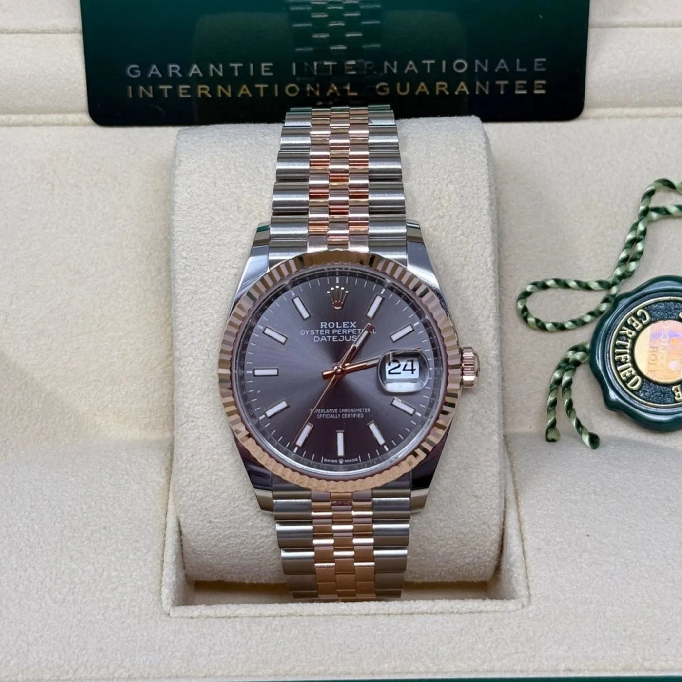 Rolex Datejust 36mm 126231 Slate/Gray Dial Oystersteel and 18K Rose gold Oyster Bracelet - Image 6