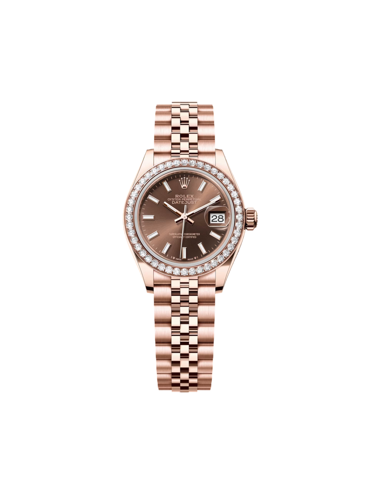 Rolex Lady-Datejust 28mm 279135RBR Chocolate Dial Jubilee Bracelet - Image 6