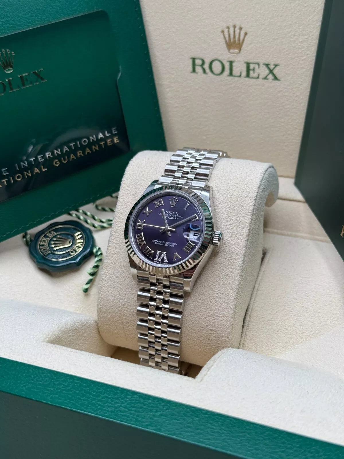 Rolex Datejust m278274-0025/0026 Aubergine 31mm Dial Oyster Watch - Image 5