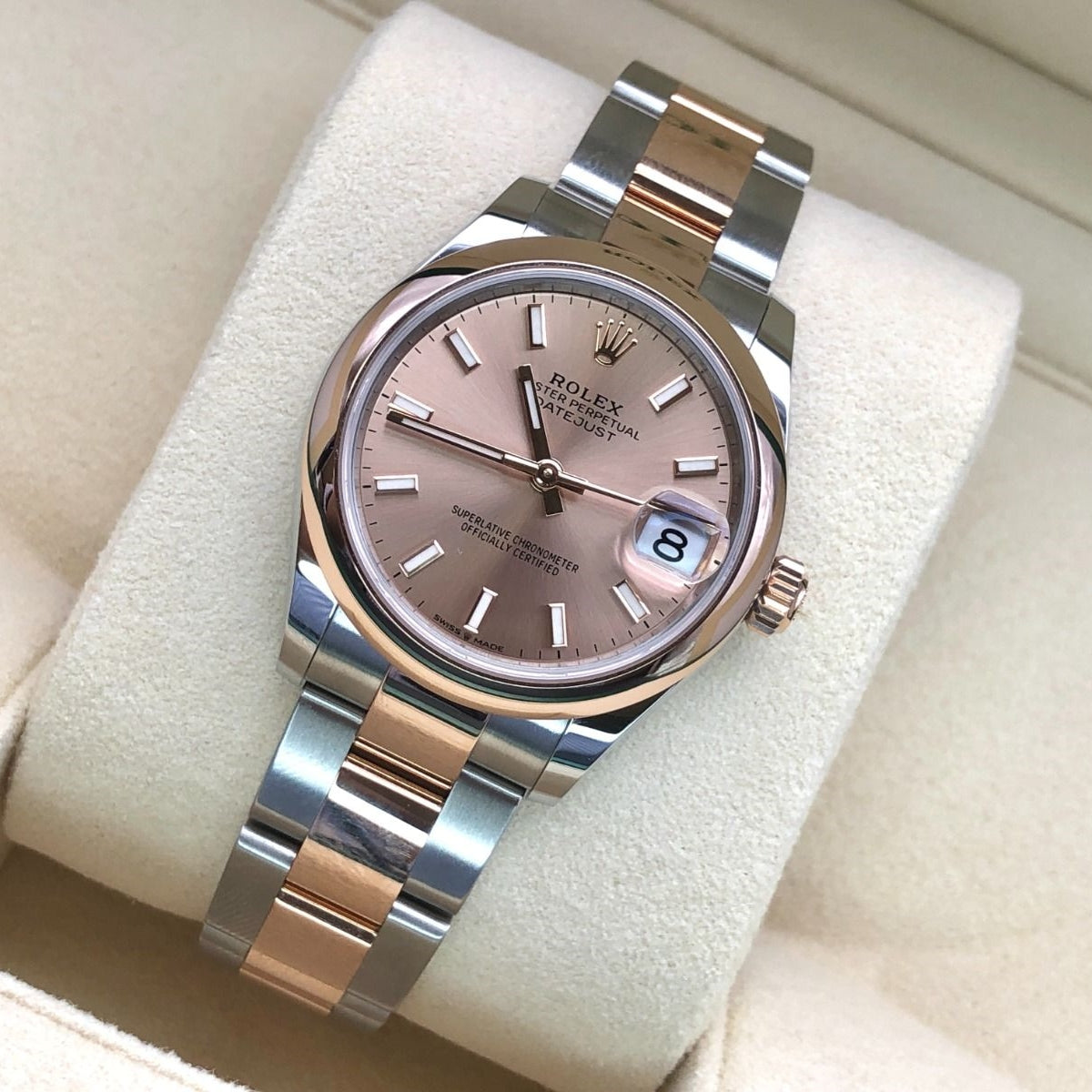 Rolex Datejust m278241-0009/0010 Rose 31mm Dial Oyster Bracelet Watch - Image 5