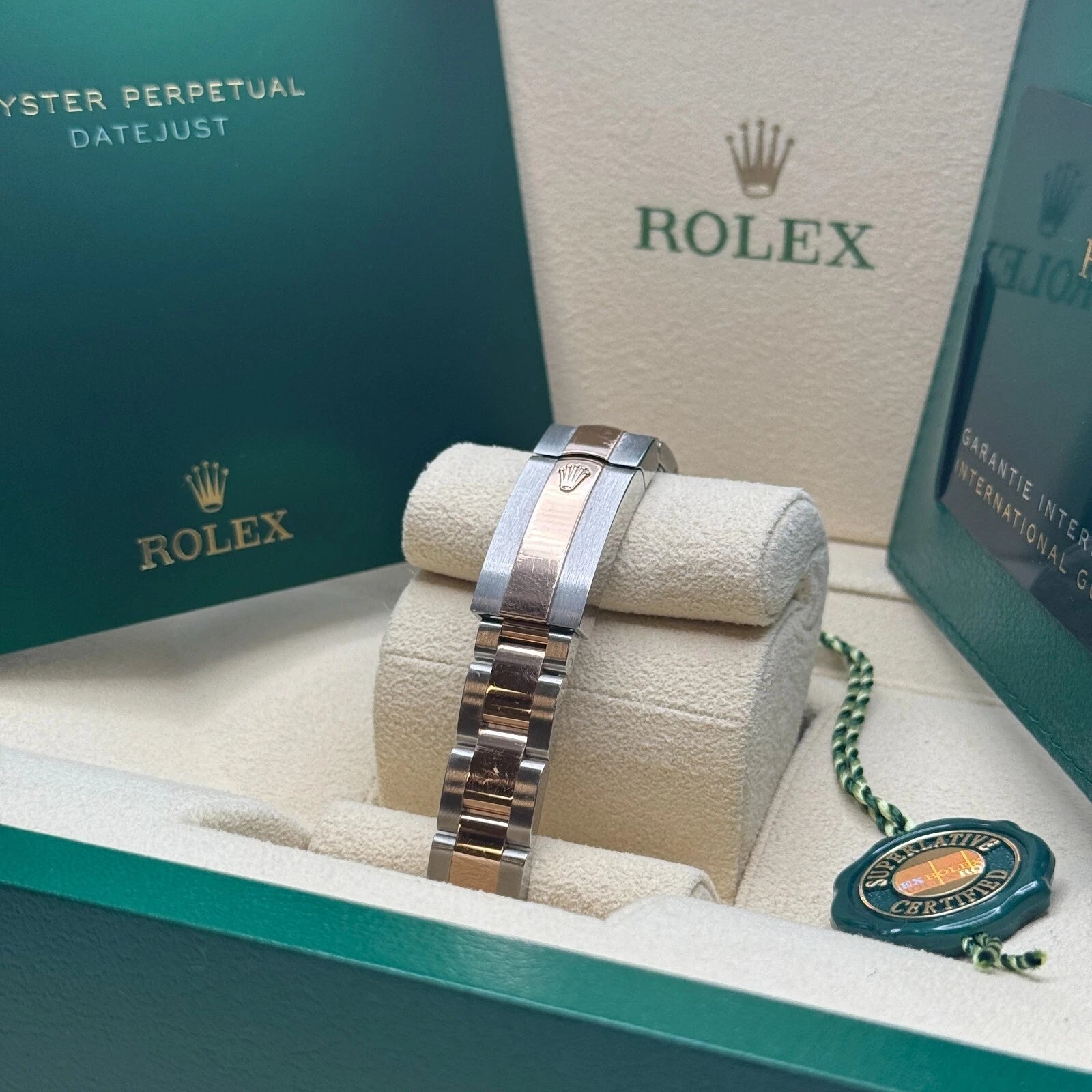 Rolex Lady-Datejust 28mm 279171 Pink Roman Oyster Stainless Steel and Rose Gold - Image 9