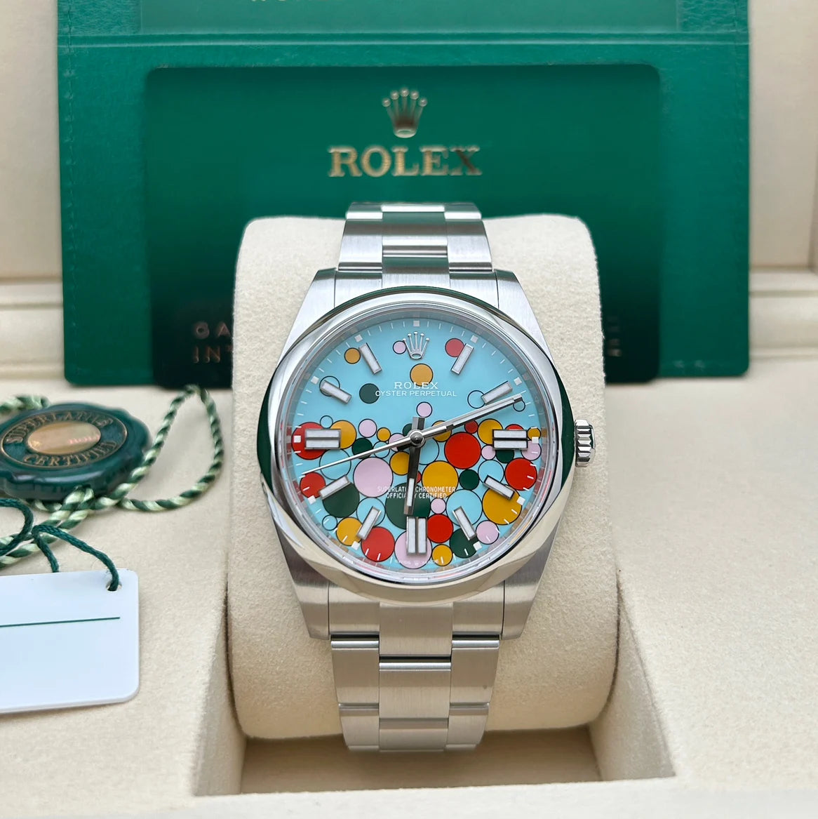 Rolex Oyster Perpetual 36mm 126000-0009 Turquoise Celebration Dial Oyster Bracelet - Image 2