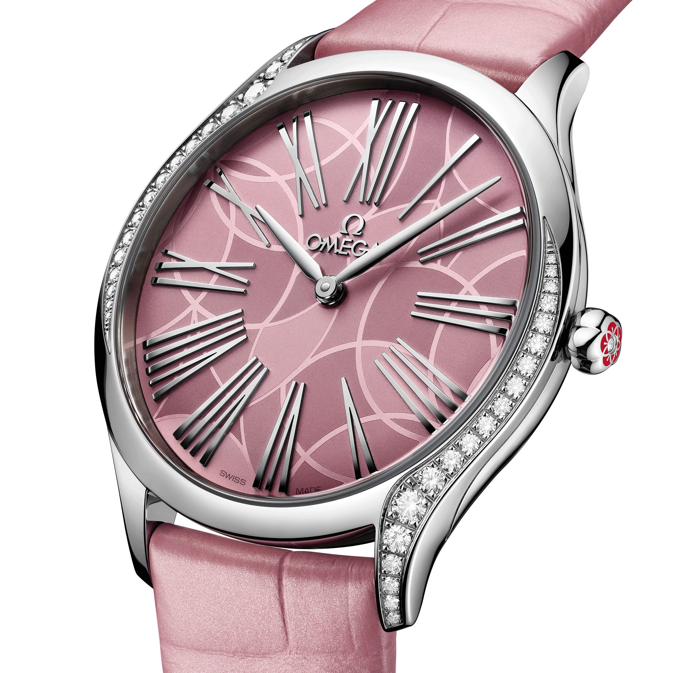 Omega De Ville Trésor quartz pink dial pink leather strap 36mm 428.18.36.60.10.001 - Image 2