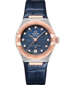 Omega Constellation Ladies' Selection 29mm steel �?Sedna�?gold on leather strap 131.23.29.20.99.003