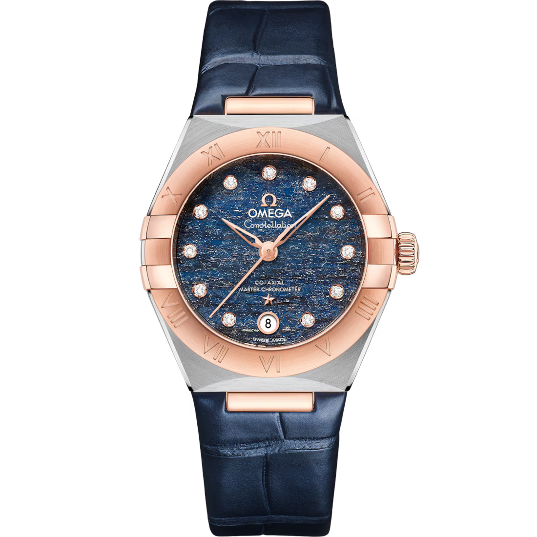 Omega Constellation Ladies' Selection 29mm steel �?Sedna�?gold on leather strap 131.23.29.20.99.003