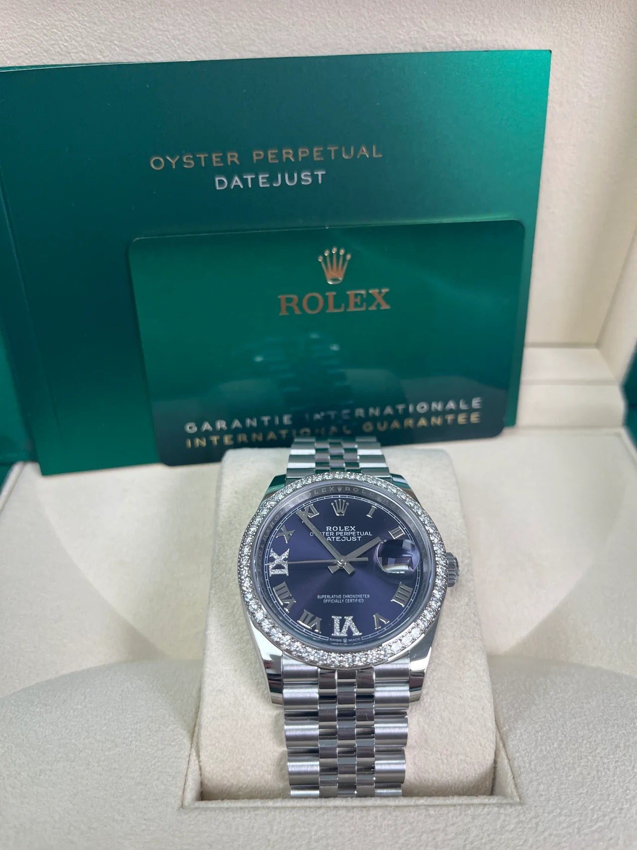 Rolex Datejust 36mm 126284 Aubergine Dial Jubilee Bracelet - Image 3