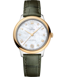 Omega De ville Prestige Stainless steel & 18K Yellow Gold Lady's Watch 34mm 434.23.34.20.55.002