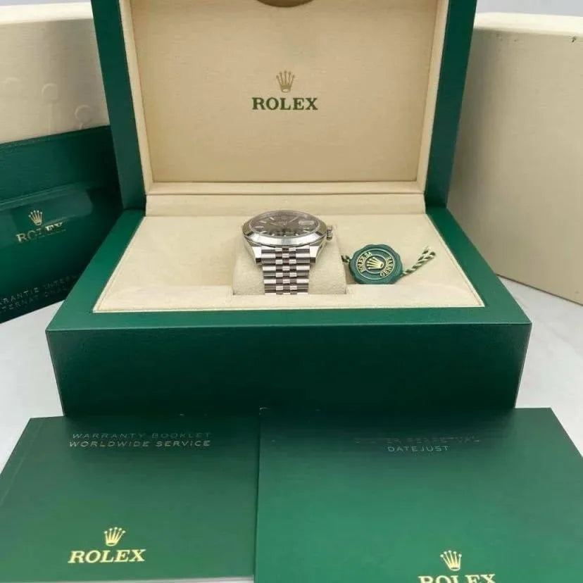 Rolex Datejust 41mm 126300 Slate Index Jubilee Stainless Steel Watch - Image 8