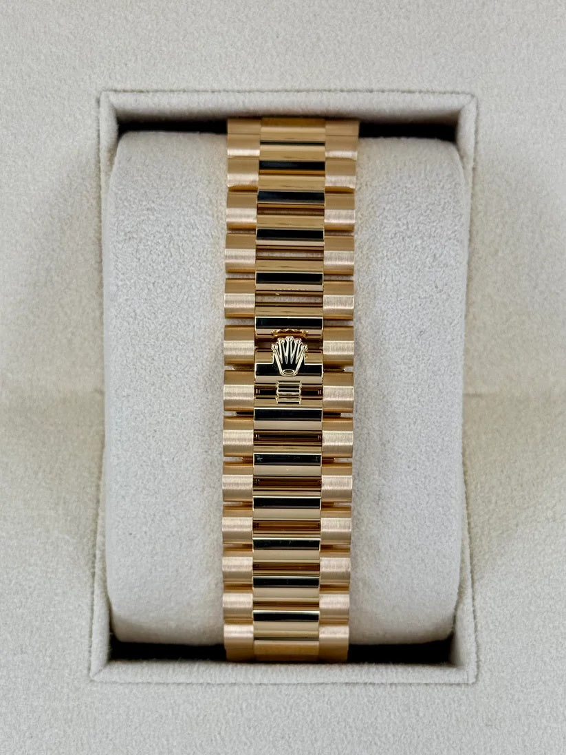 Rolex Yellow Gold President Day Date 40mm Black Diamond Baguette Dial - 228238 - Image 6