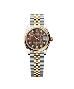 Rolex Datejust m278243-0023/0024 31mm Black Mother-of-Pearl Dial Yellow Rolesor Oyster Watch