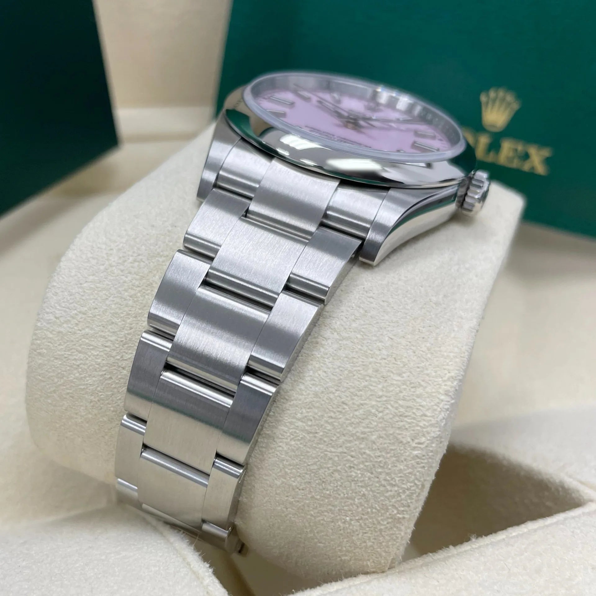 Rolex Oyster Perpetual 36mm 126000-0008 Candy Pink Dial Oyster Stainless Steel - Image 2